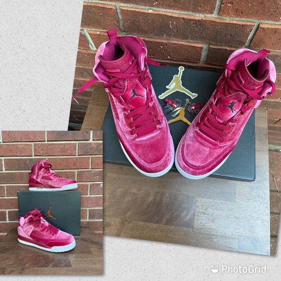 pink velvet jordans